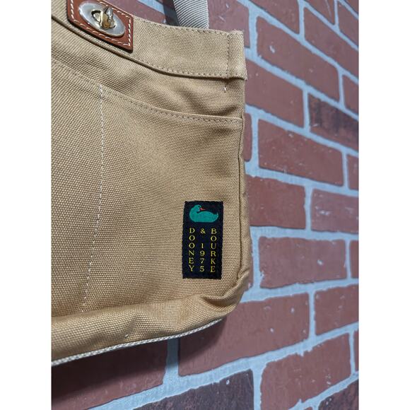 Dooney & Bourke Beige Canvas Crossbody 24 - Picture 4 of 8